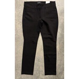 White House Black Market Womens 4 The Slim Comfort Stretch Pants Black NWT